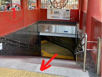 整体院プリュ/浅草駅からの道のり【1】