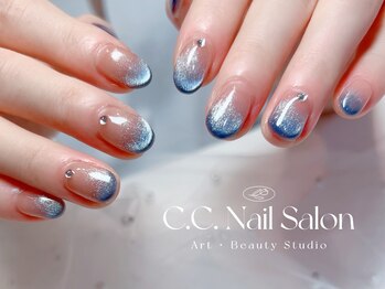 シーシーネイルサロン 池袋(C.C.Nail salon)/夏のマグネットグラテーション海