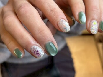 押し花ネイル持ち込み