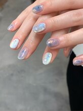 ネイルサロンエーナイン イオン札幌藻岩店/マグネット雫ネイル