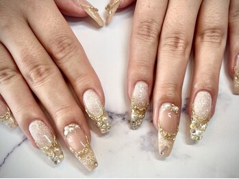 アーザ 吉祥寺(ASa)の写真/ジェル・スカルプでの長さだしが好評◎お爪の形をきれいに!持ち込みアート/ミラー/マグネットのお仕上げOK!