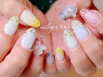 ネイルトップエクル(nail top E CRU)/押し花