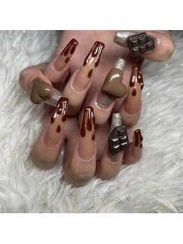 グロウネイル(Glow.Nail)/バレンタインネイル