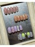 【青山限定】ハンド定額シンプルアート(4種)　￥6,600