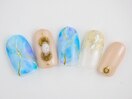 天然石風ネイル 90分7480円