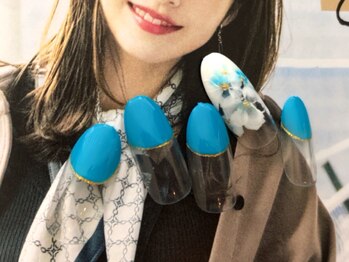 ビューティーサロン ハル(beauty salon haru)/【レイヤードフラワーネイル】