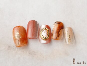 アイネイルズ 横浜EAST店(I-nails)/マグネット大理石ニュアンス
