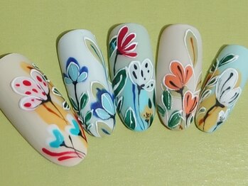 ネイリックス アヴェニール(NAILX avenir)/絵画風フラワー