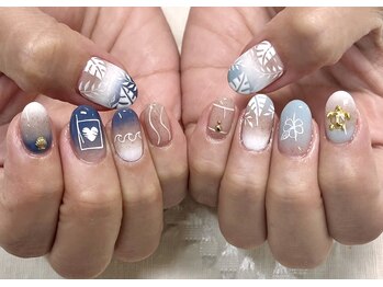 リアン 大宮(Rian)/ビーチネイルbyいくえ/夏ネイル