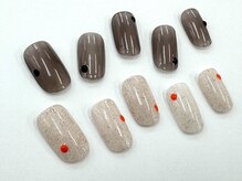 ネイルサロン クイール 小山店(NAIL SALON QUILL)/ワンカラー×ドット