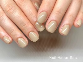 ベージュネイル/オフィスネイル