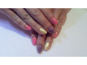 チェックネイル☆4900円