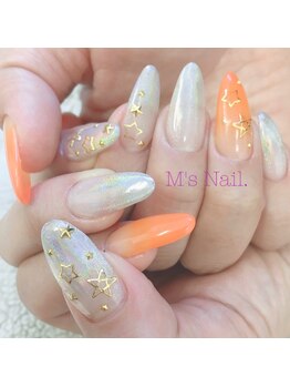 エムズネイル(M's Nail.)/ミラーグラデーション