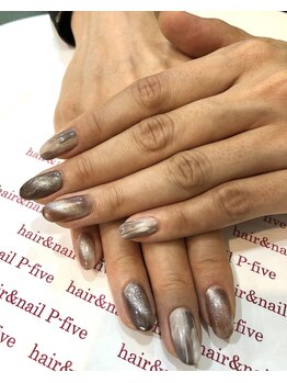ヘアアンドネイル ピーファイブ(P-five)/秋冬、定額ネイルでクールに！