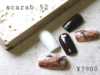 スカラべネイル52 春日部(Scarab Nail 52)/◇MEN'S*ニュアンス*ネイル¥7900