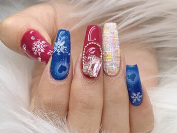 ハミ 新大久保(H'ami)/雪の結晶ネイル