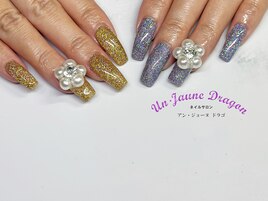 【自爪ネイル】アシメネイル