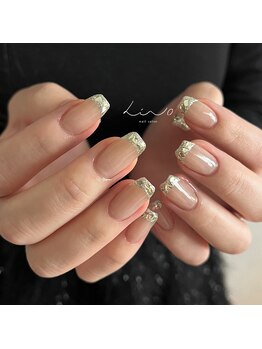 リノ 大阪本町店(lino)/ガラスフレンチネイル