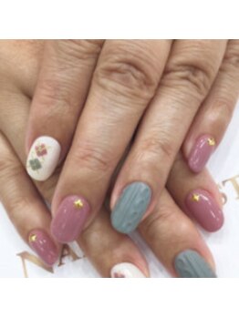 クリスタルネイル ボンベルタ橘店(CRYSTAL NAIL)/アーガイル×ニット