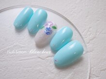 ネイルサロン ブランシュール(Nail Salon Blancheur)/ワンカラー＆シェルあじさい