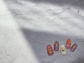 7300円　葡萄色ネイル（平松）