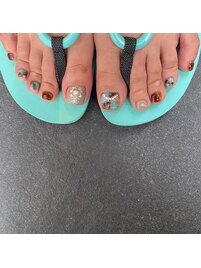 デザインフットネイル☆