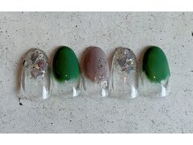 ネイルサロン エムズ(Nail Salon M's)/塗りかけ+シェルアート