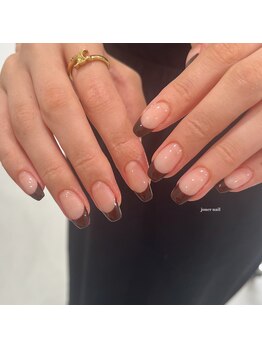 ジュアネイル(jouer nail)/ボルドーフレンチネイル☆