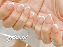 ヨロネイル 心斎橋店(YOLO NAIL)/細めフレンチ