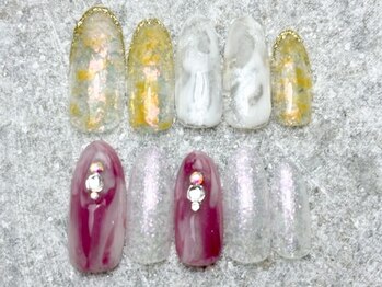 定額トレンドニュアンスネイル