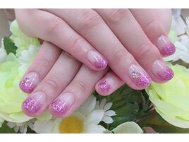 パープルラメグラ★定額デザイン