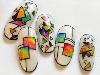 ネイリックス アヴェニール(NAILX avenir)/カラフル幾何学