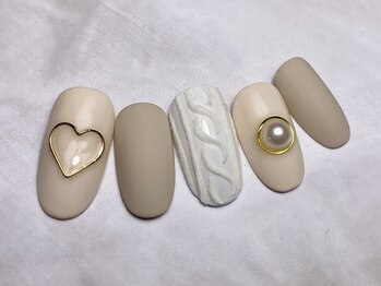 ジェムネイル(Jem Nail)/もこもこニットネイル