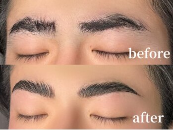 エムズアイブロウ 京都烏丸店(M’sアイブロウ)/メンズHBL☆before→After #眉毛