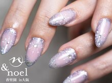 ノエル(Noel)/キラキラグリッターブルーネイル