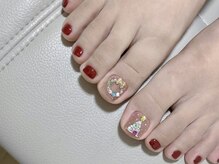 ラッキー 渋谷店(Lucky)/フットクリスマスネイル