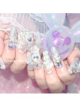 ファラウェイネイル(Faraway nail)/キラキラオーロラネイル☆