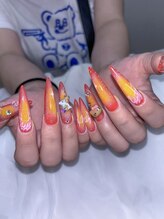 ホランイネイル(HORANGI NAIL)/6月デザイン定額B＋長さ出しXL