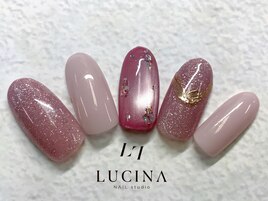 H-781大人キラキラピンクネイル