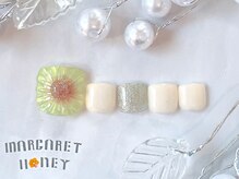 マーガレットハニー 本八幡/トレンドぷっくりひまわりネイル