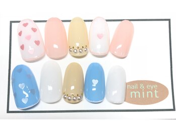 ネイルアンドアイ ミント(nail＆eye mint)/6月キャンペーンネイル☆￥6480