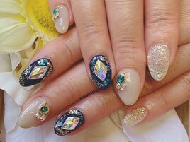 ジェルネイル★きらきらランバス