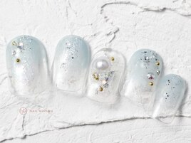 ニュアンス塗りかけブルー¥8050