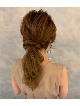 パリス 明治神宮前店(PARiS)/☆綺麗めローポニーアレンジ☆