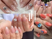 サロンドフォーエイチ(salon de 4H)の雰囲気（爪の上に宝石を☆ブライダルや卒業入学式にもオススメです♪）