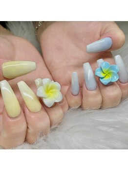 ユノアネイル(YuNoa nail)の写真/【長さ出しクーポン有◎】自然な長さ出しで指先を美しく♪コンプレックスを自信に変える、理想の美フォルム