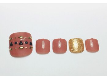 ネイルサロンアンヴェール(ENVIEL)/フット定額アートコース☆