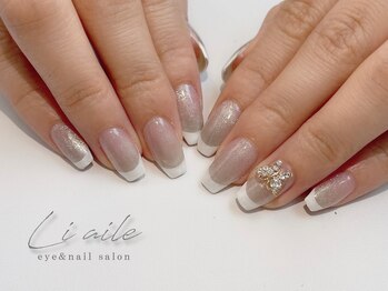 リエル(liaile)/マグネット×フレンチネイル