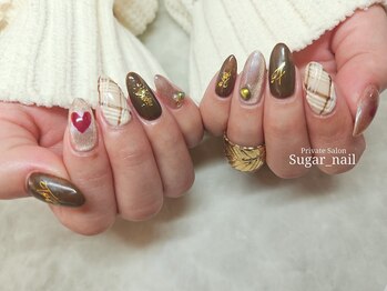 シュガーネイル(sugar nail)/チョコレートネイル