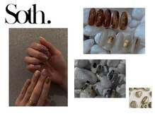 ソス(soth.)の雰囲気(洗礼されたニュアンスデザインネイル)